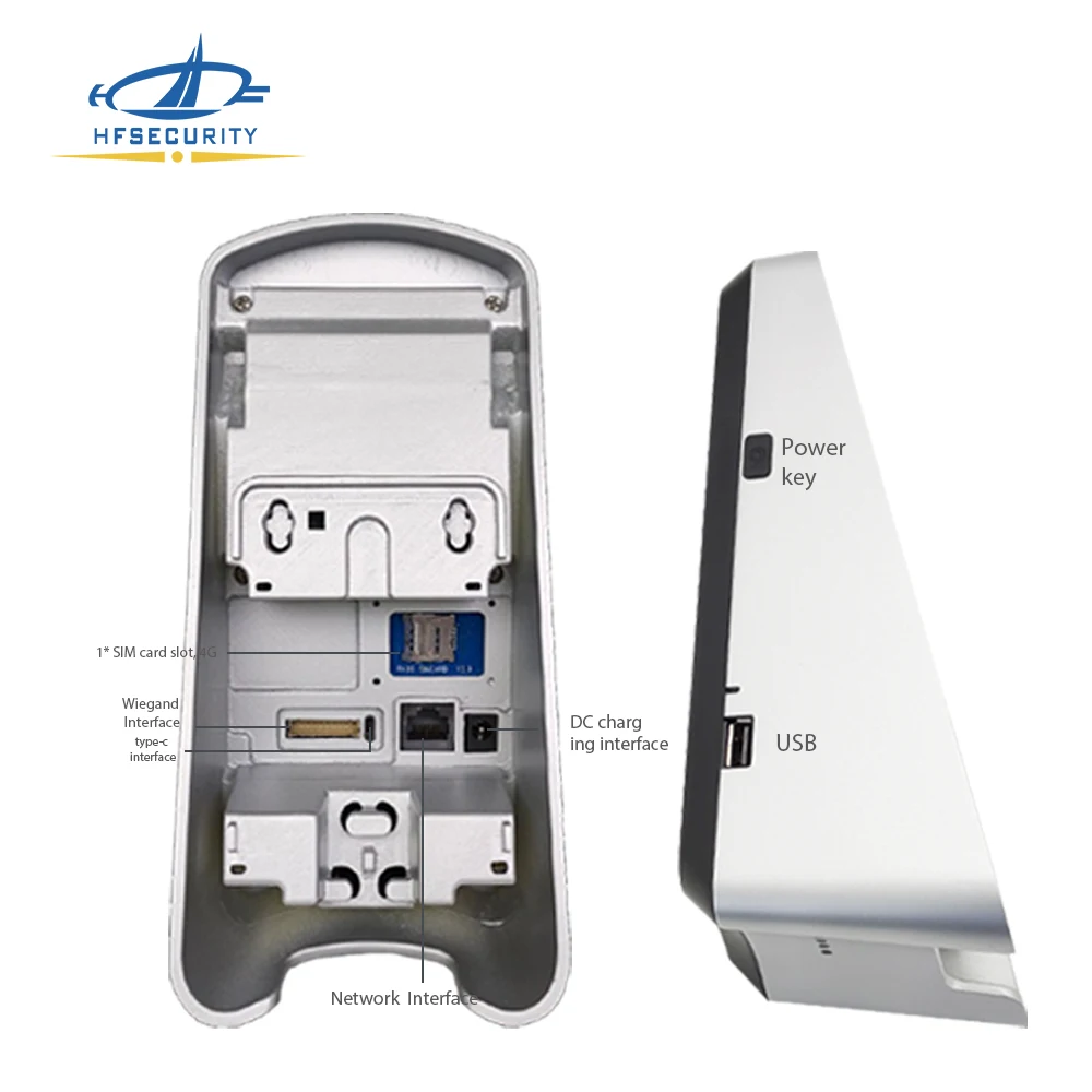 HFSecurity X05 Biometric Android 11 UHF IC Card Iris Fingerprint Scanner POE Built in battery Access Control Products