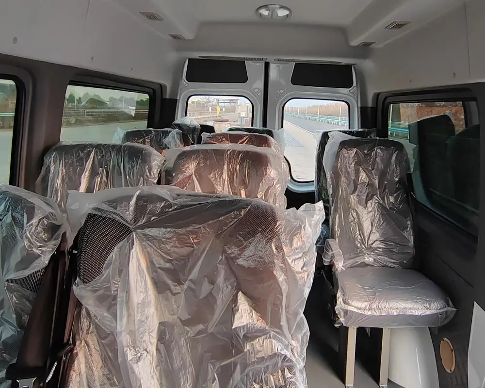 Aucwell RHD electric bus 17 seaters electric minibus with right hand drive steering