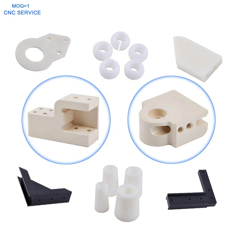 Custom machining parts pom plastic sheet abs plastic cnc machining service pvc peek nylon cnc turning cnc machining