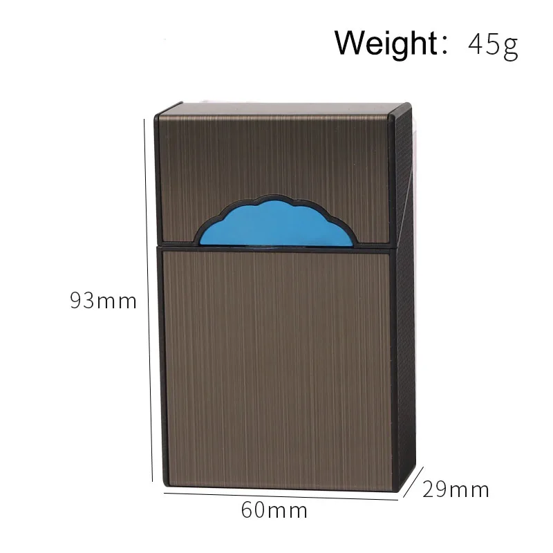 Erliao good design tobacco storage box smoking accessories portable metal cigarette case
