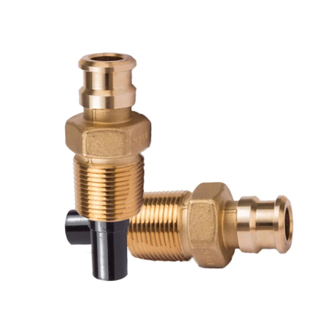 SiAN Brass Safety Valves Manufacturer  D22 LPG Gas Control Tank Valves 3/4-14 NGT Self-closing Valve Compact On
