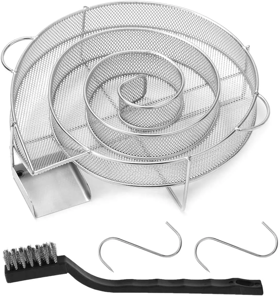 Light weight hot sell BBQ smoke generator 19cm spiral stainless steel cold smoke generator