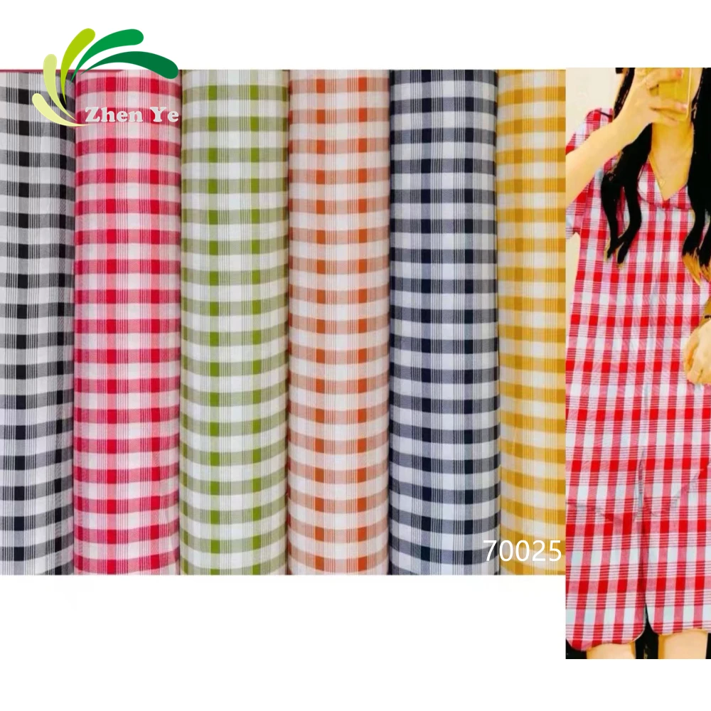 New Design 45S Geometrical Pattern Rayon Fabric for Dress Shirt Garment