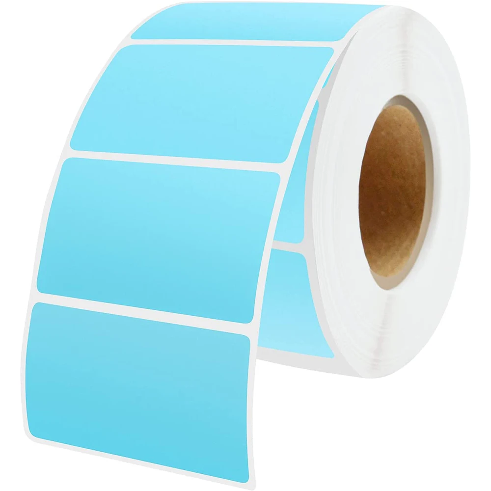 labels thermal print 50x30 1000 pieces pl Red.yellow.blue.green.brown.orange.purple.pink and white