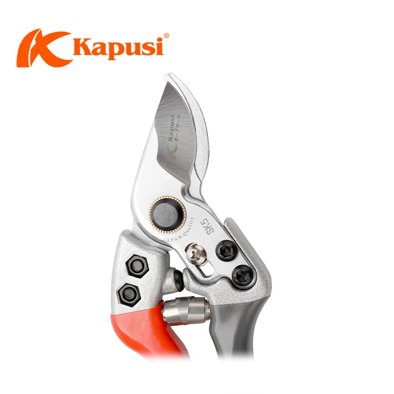 KAPUSI K-8651 Professional Hand Garden Tools Bypass Pattern SK5 Blade Pruning Shear