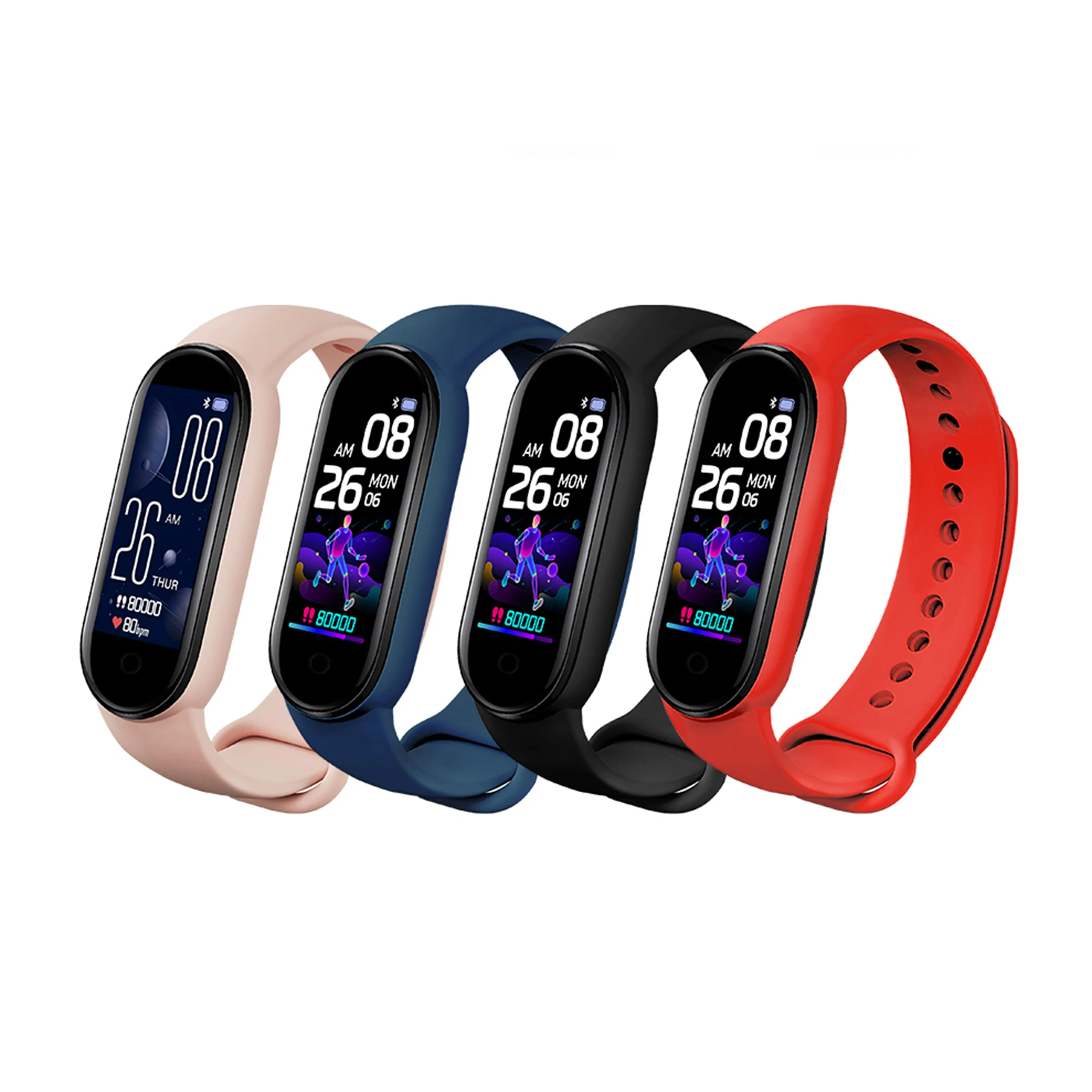 Weather Forecast M5 Neutral Smart Watch Health Monitoring Alarm Reminder Information Call Reminder Do Not Disturb Mode