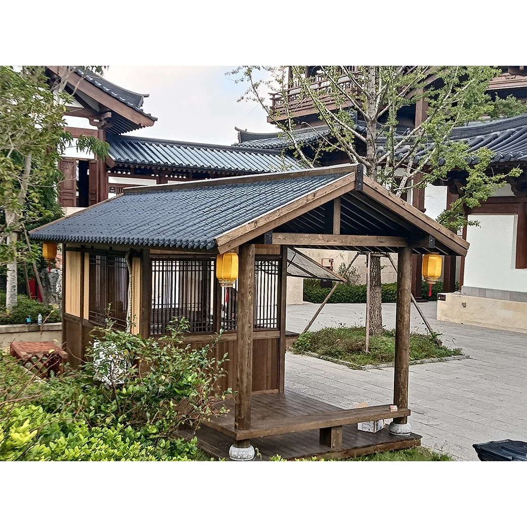 Wooden Pavilion Traditional Style Wood Gazebo Easy Assembled Gazebo