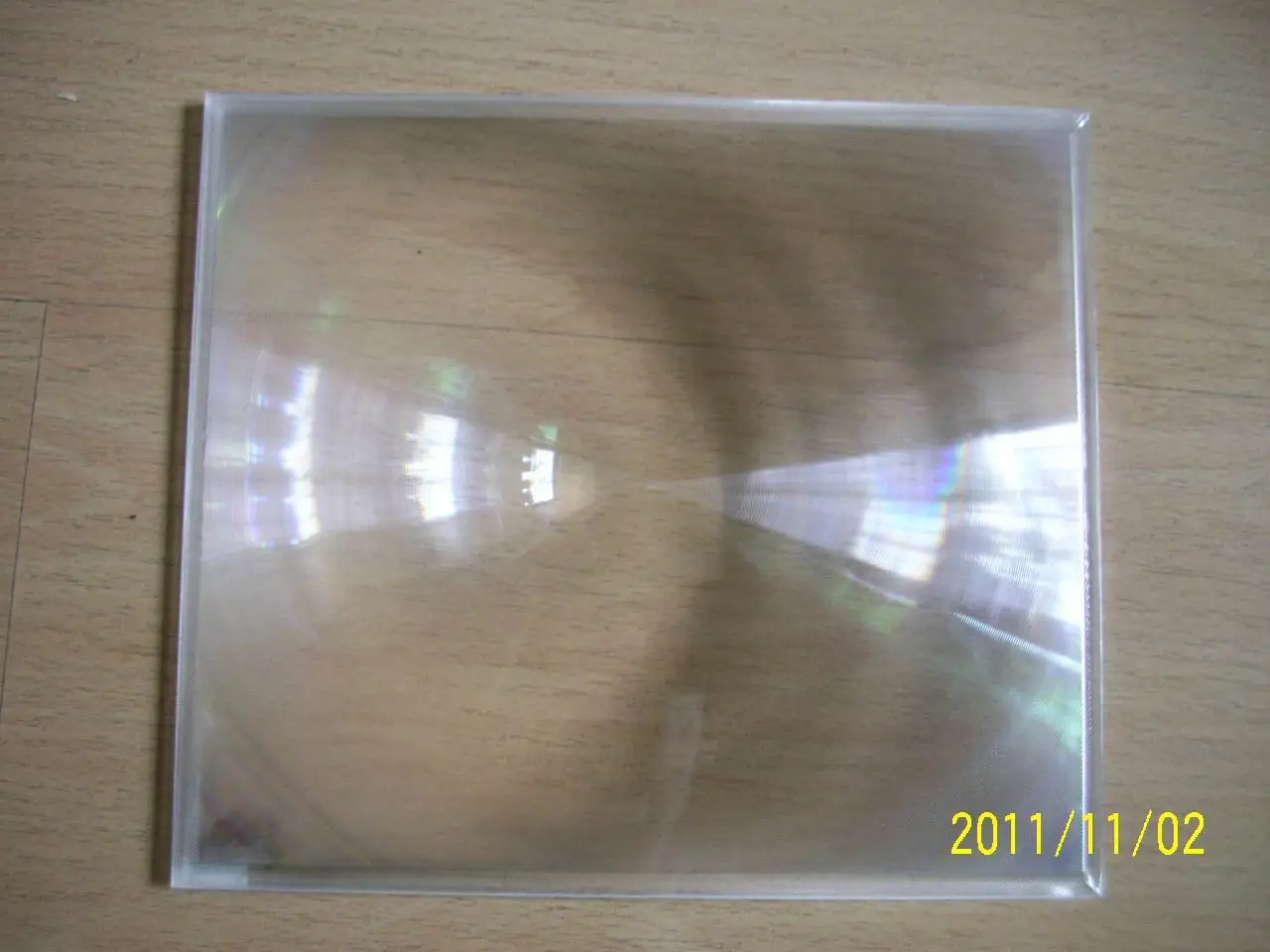 Array fresnel lens for solar in PMMA or Acrylic