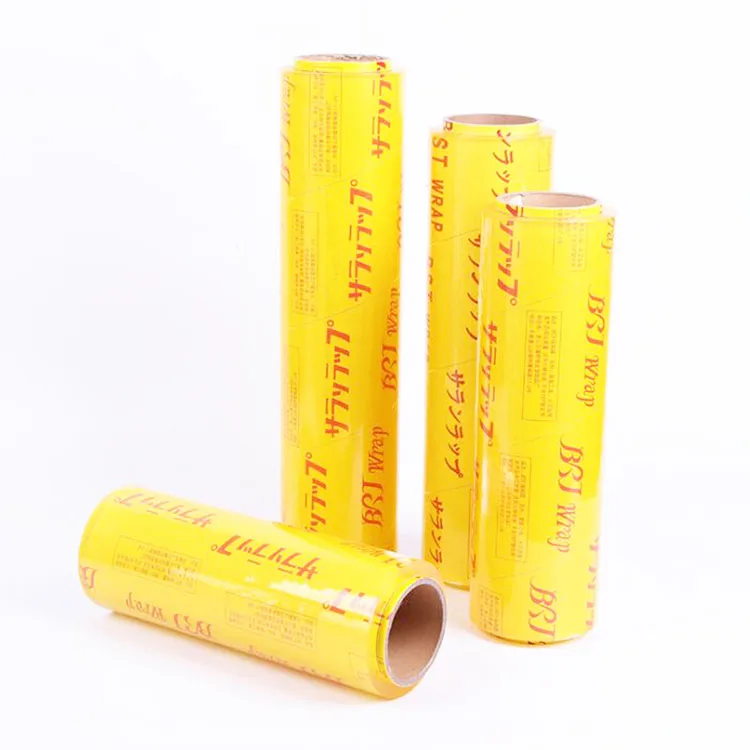 Best Fresh food warp grade packing pvc cling film jumbo roll stretch film casting pvc film