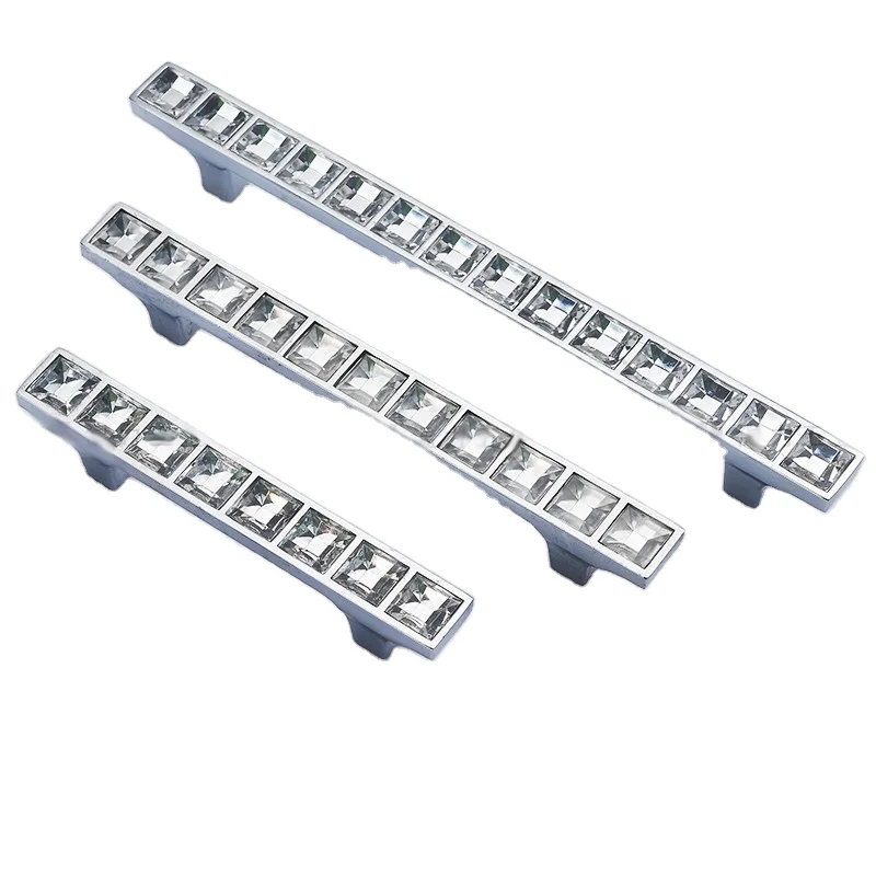 Simple fashion cabinet door drawer  series diamond Acrylic glass handle knob