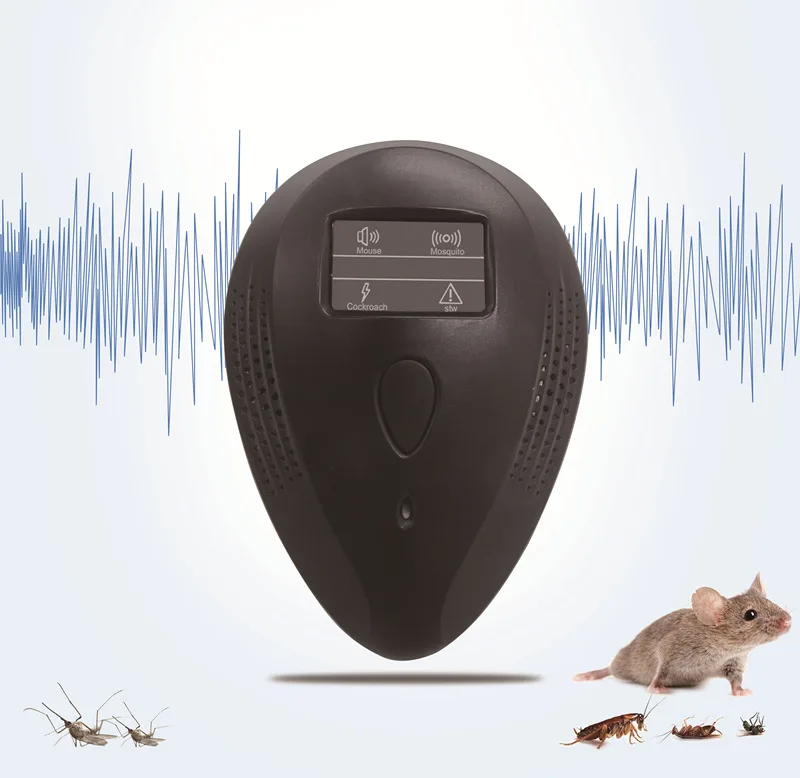
2020 Ultrasonic Mosquito Rodent Cockroach Repellent MOSQUITOES Insect Control Mice Mouse Repeller Bed Bugs Ants Electrical Solid 