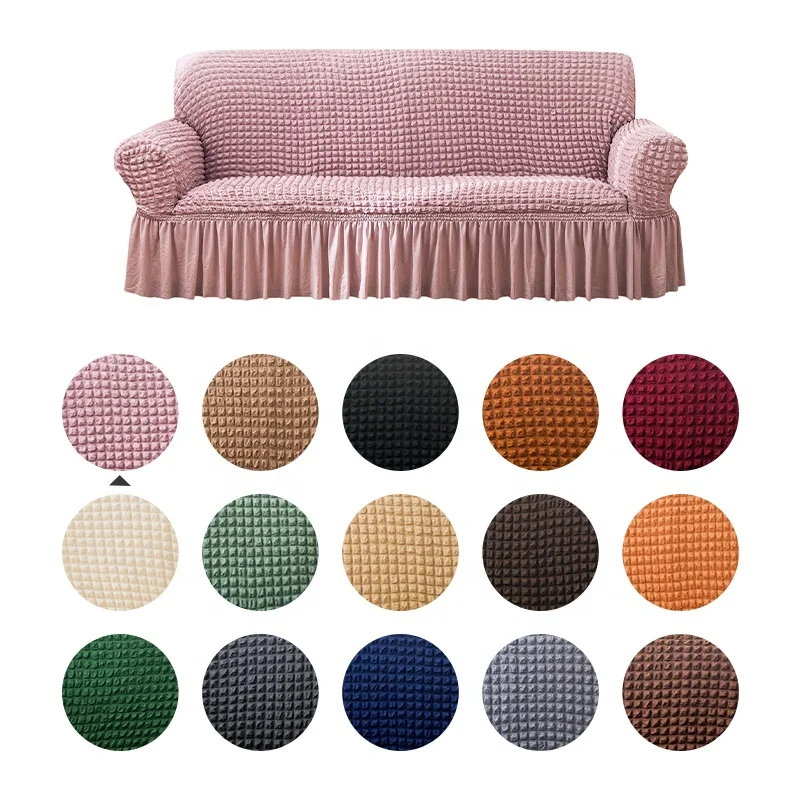 Elastic Sectional Couch Cover Sofa 3 Seats Slipcovers Stretch for Home