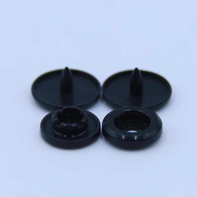 New environmental POM T5 customized smooth unpolished 12mm plastic snap button for raincoat file folder baby cloth