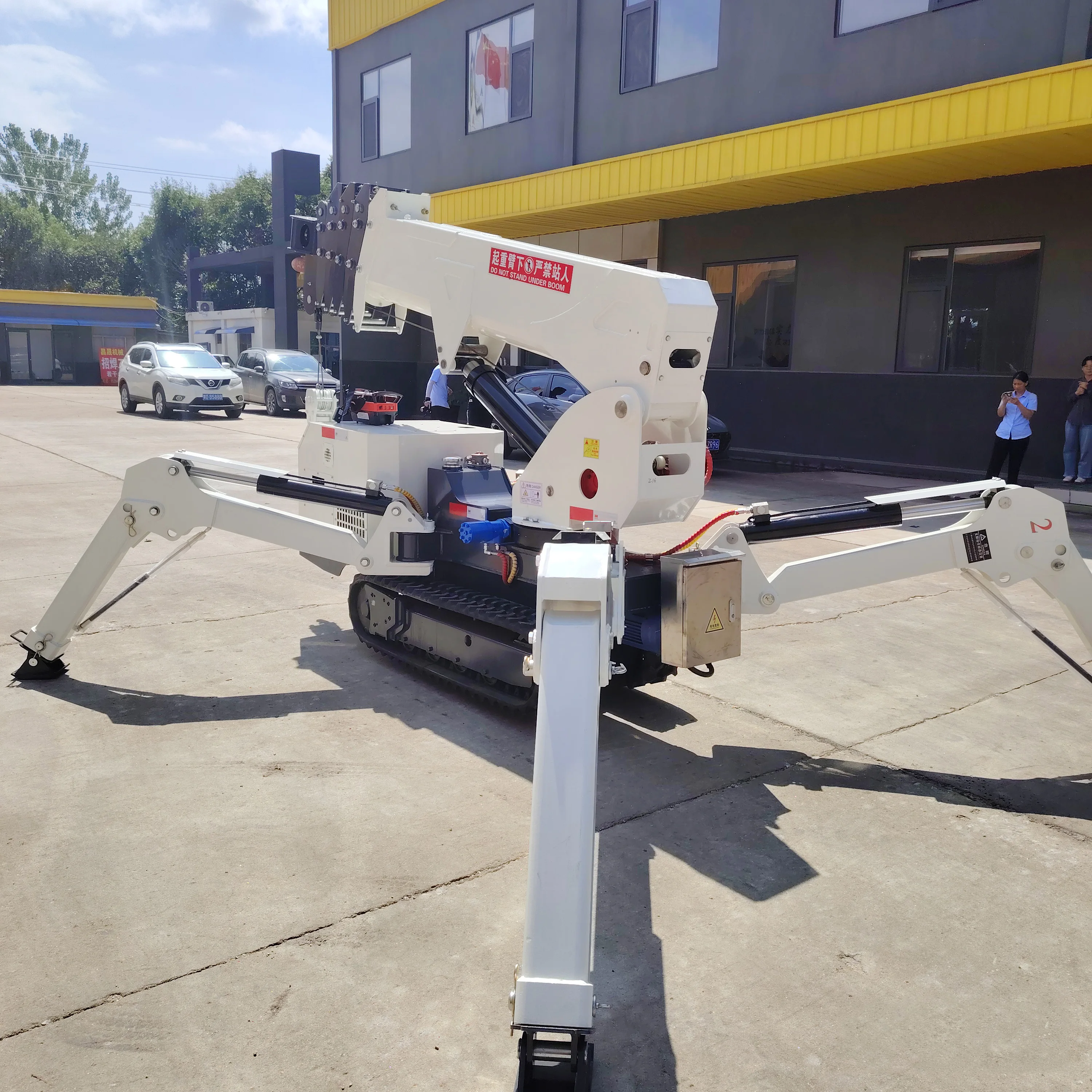 P-319 CE EPA High Quality Crawler Lifter 3 5 8 10 Ton Heavy Tracked Cranes 8t Construction Mobile Spider Crane For Sale