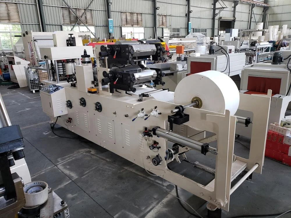 
Restaurant napkin tissue paper printing machine 