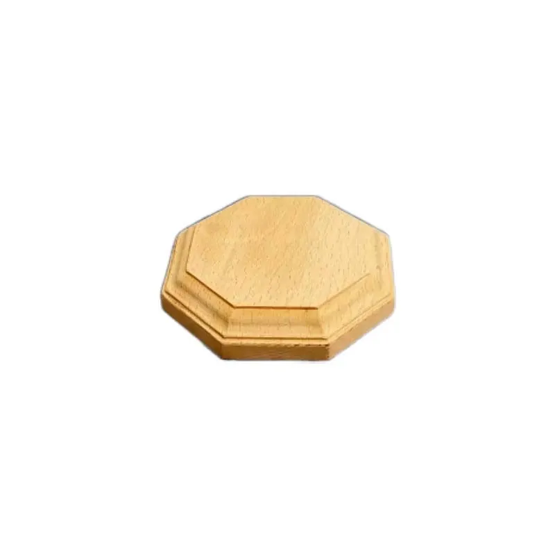 Hand-Figured Buddha Statue Beech Wood Base Micro-Scale Landscape Ship Building Blocks Strange Crafts Wooden Boxes Wall Signs