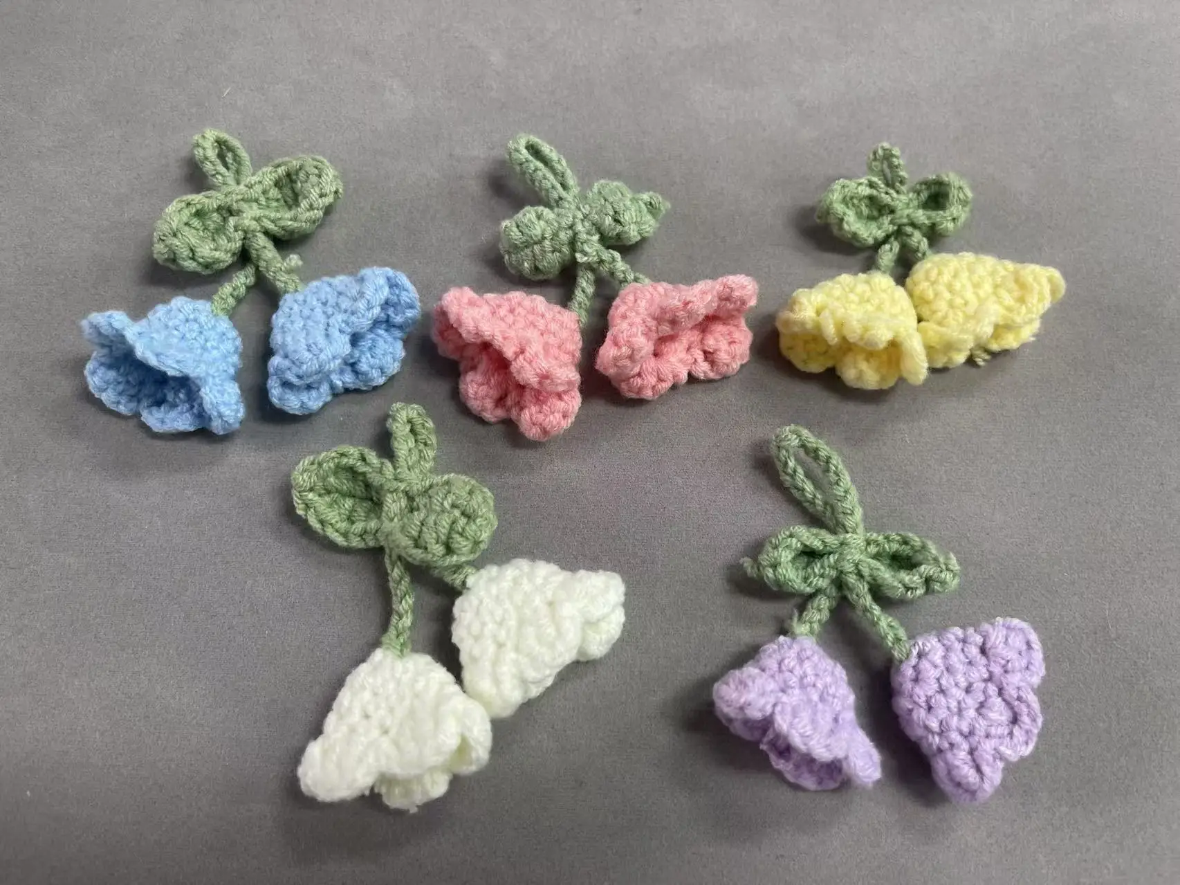 ZSY Little Clothing Decoration Children Simulation Knitted Toys Handmade Crochet Flower Accessories