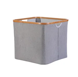 Good Price Bamboo Fabric Hotel Household Storage Organizer Dirty Clothes Laundry Hamper with Handle