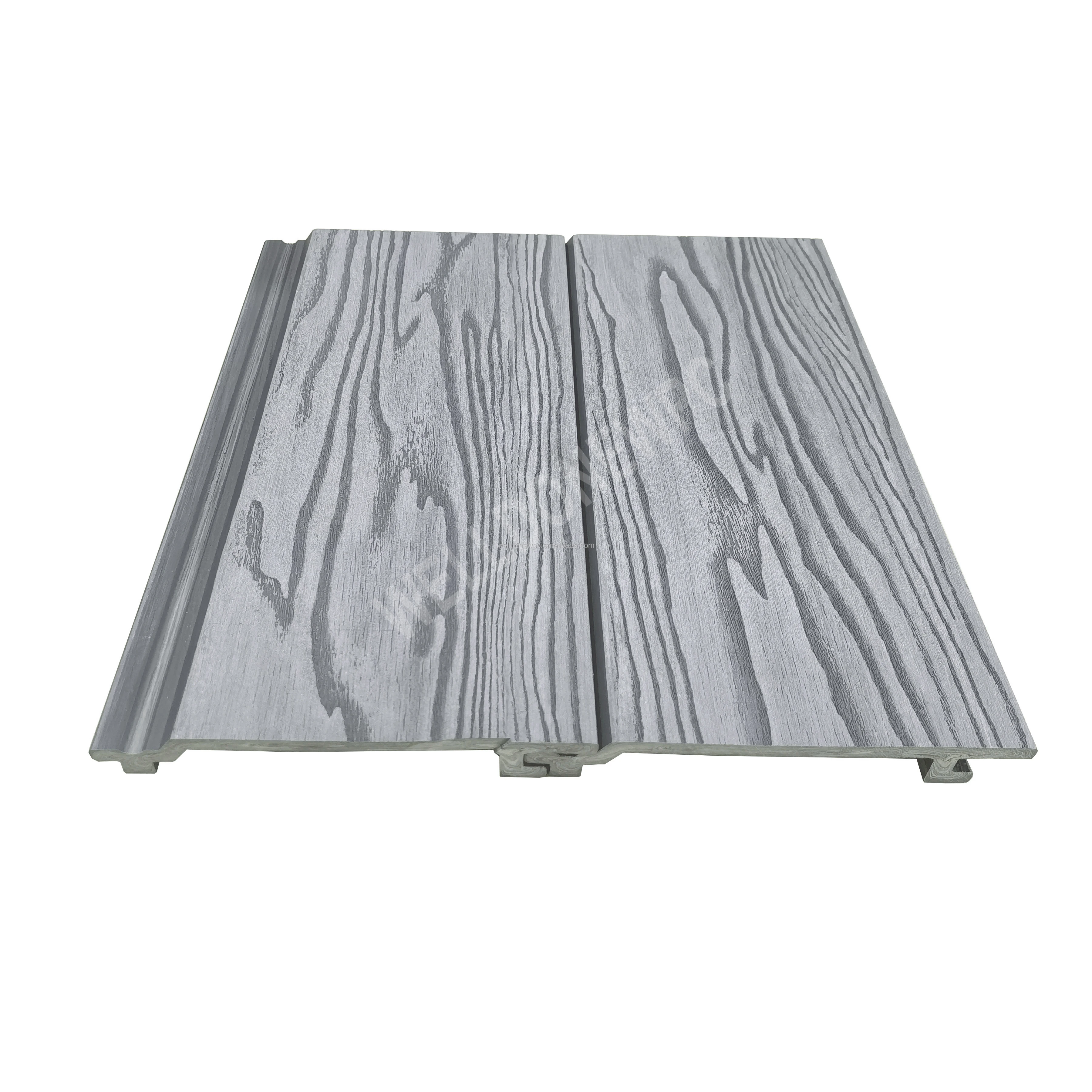 156 * 21 mm Wall Timber WPC Exterior & Interior Decorative Material Cladding 3D Board Outdoor WPC Panel Wall