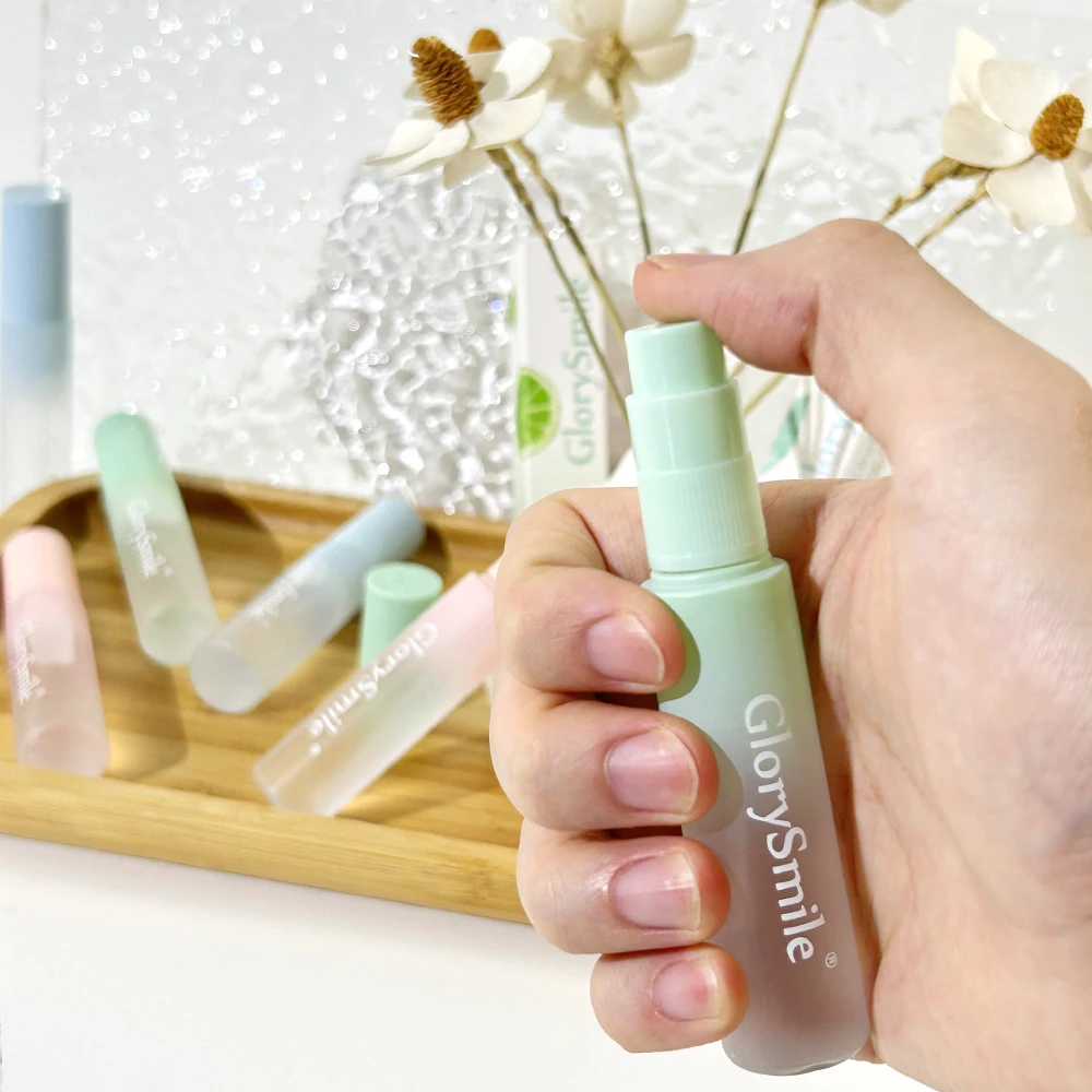 Частная марка, освежитель для полости рта, спрей для дыхания без спирта, персиковая мята, увлажняющий спрей для рта для плохого дыхания