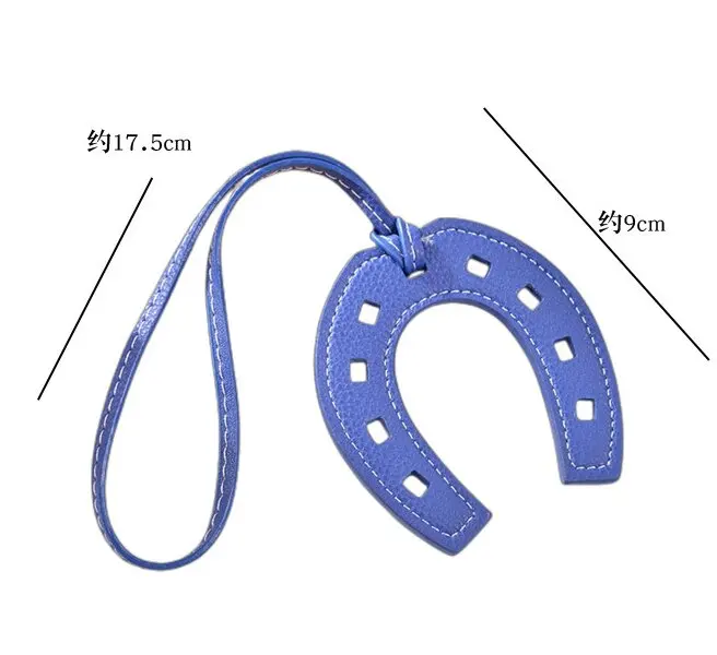 Factory creative gifts Leather horseshoe fashion bag hanging decoration U-shaped basket hanging key pendant  Purse Charm