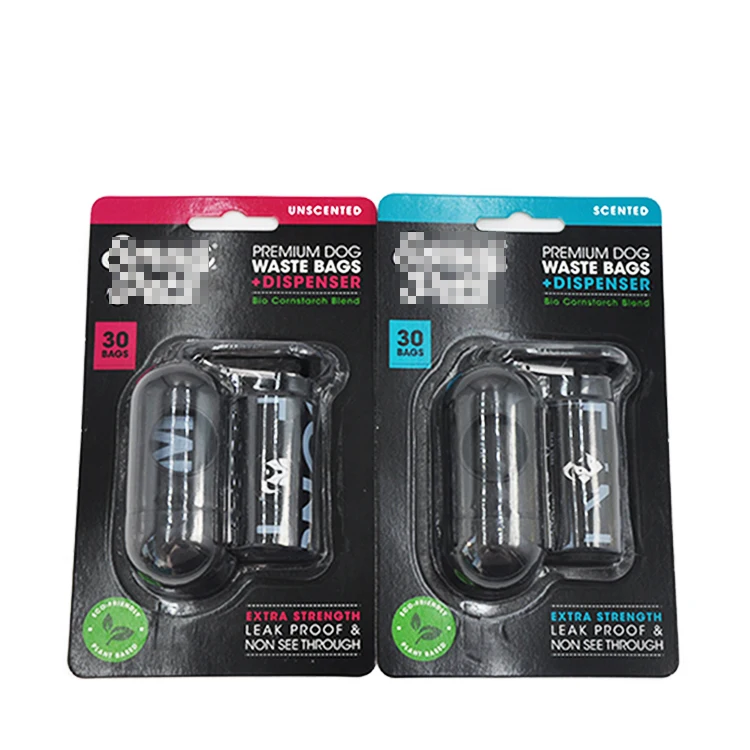 Wholesale Eco-Friendly Biodegradable Corn Starch Dog Waste Bag Custom Made Strong and Thick Pack of 16 Rolls 11