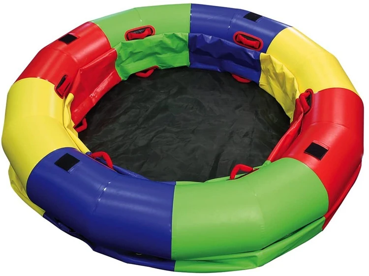 High Quality Fitness Wheel Yoga Gymnastics Wheel Tranpoline Jumping Round Bounce House Inflatable Game