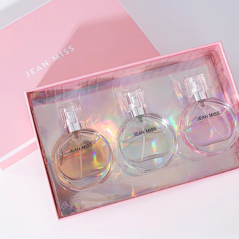 Perfume Set 3pcs 30ml Miss Lady Women Perfume Fragrance Long Lasting Edp Parfum Gift Box Set