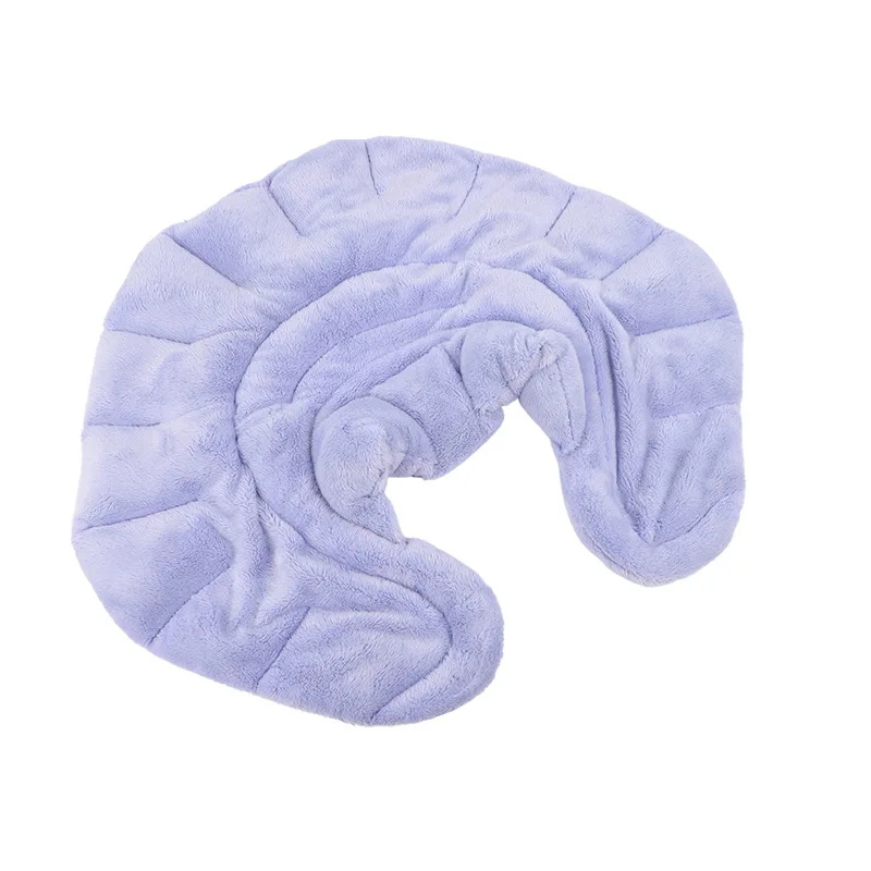 Heenlong Cotton Wheat Bag Neck Pillow to Keep Warm U-shaped Cervical Neck Pillow Flaxseed Filling Heating Bag