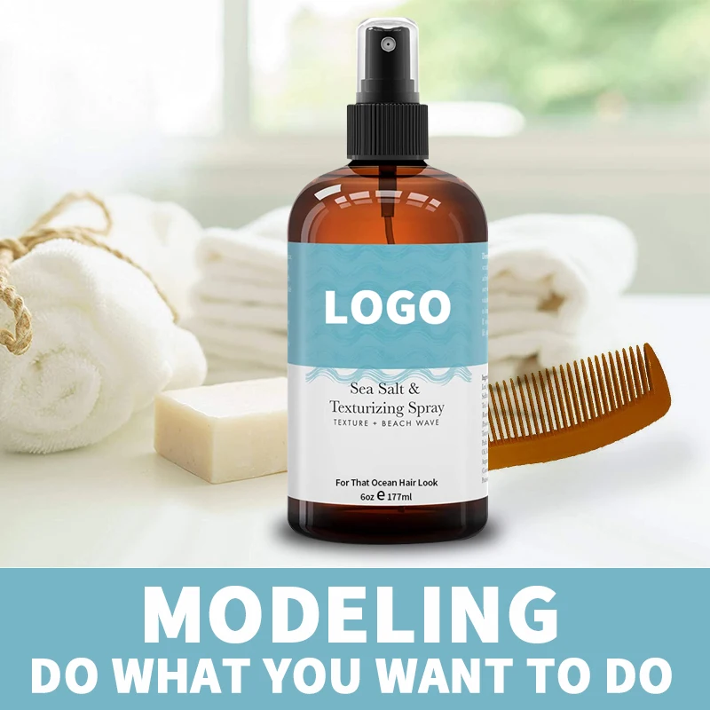 Natural Hair Treatment Spray Alcohol-free Long-Lasting & Matte/Natural Look and Sea Salt & Sandalwood Strong Hold Hair Spray