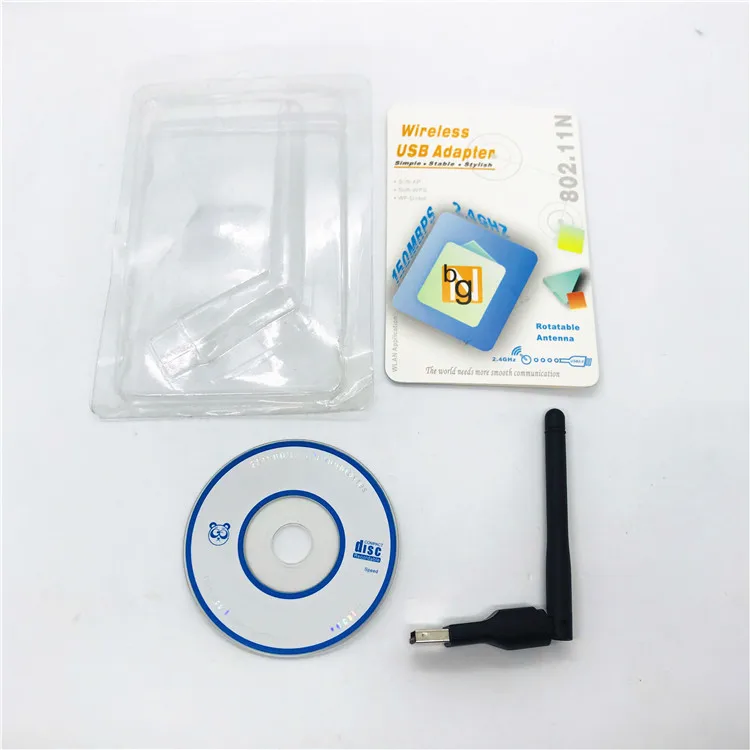 USB WIFI apater 802.11n 150 Мбит/с 7601 чипсет беспроводная сетевая