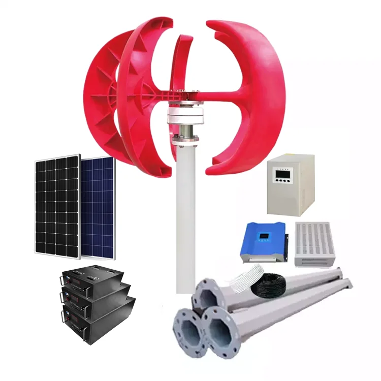 Elege Windmill 1kw 3kw 5kw Vertical Axis Wind Turbine 12v 24V Off Hybrid Grid Generator System Free Power Energy Wind Turbine