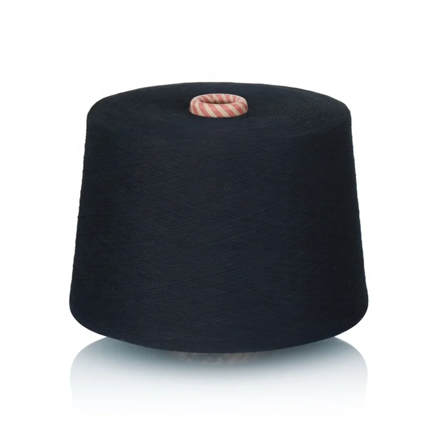 Blended black color ring carded siro compact polyester viscose  Yarn with counts 21/1 32/1 40/1