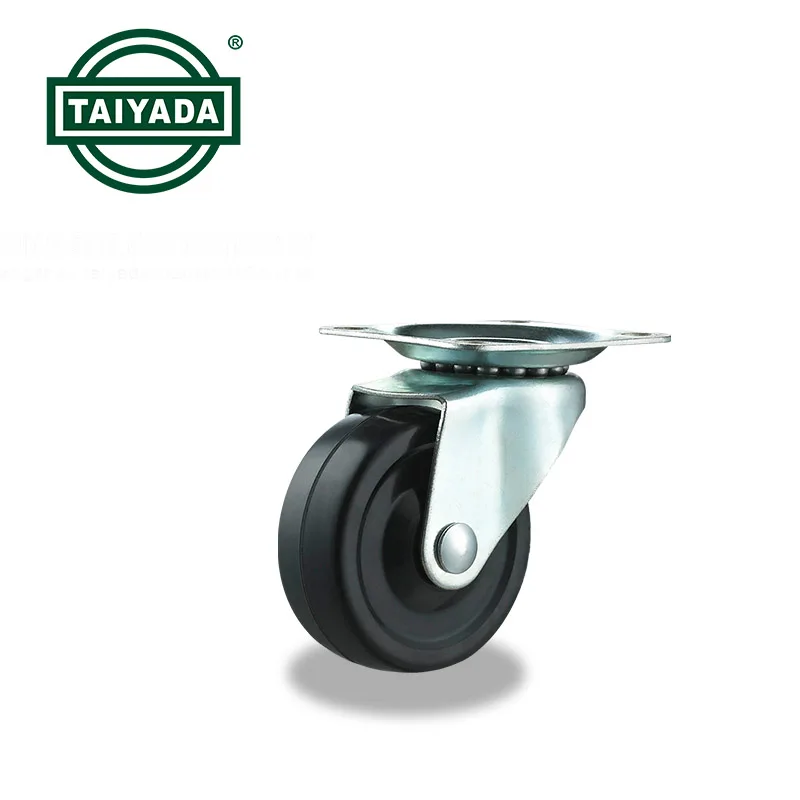 rubber caster wheel 1.5/2/2.5/3 inch swivel caster furniture castor for furniture