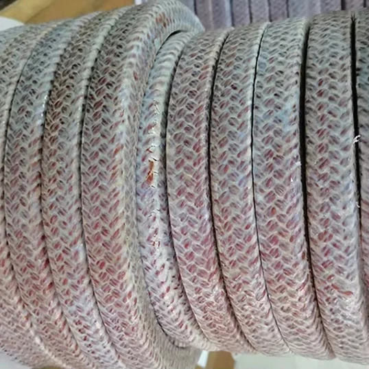 phenolic Kynol fiber yarn added with PTFE dispersion and running-in lubricant