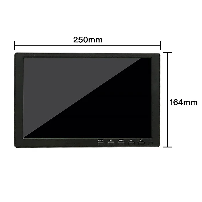 Portable Speaker LCD Screen Small Size 10 Inch LED Desktop Computer Monitor BNC Car TV Widescreen 10.1inch VGA HD-MI Monitor