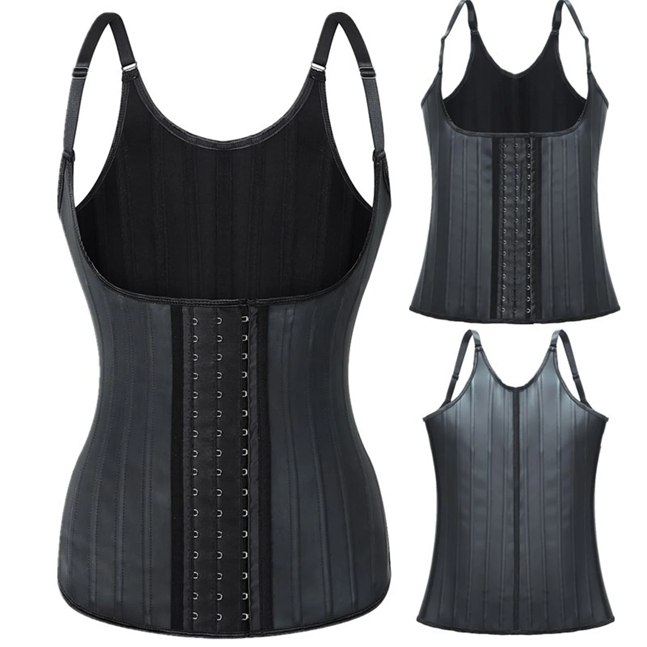 2021 XINLANG Waist Trainer Corset for Weight Loss Tummy Control Sport Workout Body Shaper