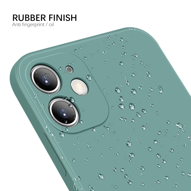 Новый дизайн Роскошный Матовый квадратный чехол для телефона iphone 12 11 XR 11pro xs max Мягкий Силиконовый ТПУ мобильного на заказ