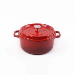 Classical Soup Pot Customized Logo Enamel cast iron Dutch Oven Casserole