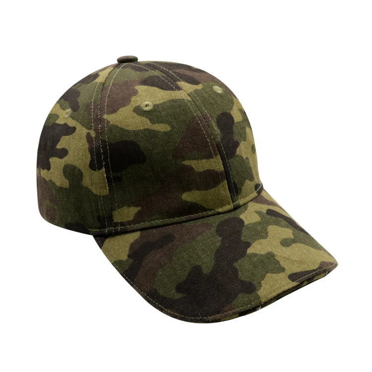 Manufacturer Free Sample Custom High Quality Screen Printing Embroidery Logo Camouflage Baseball Caps With Led Lights