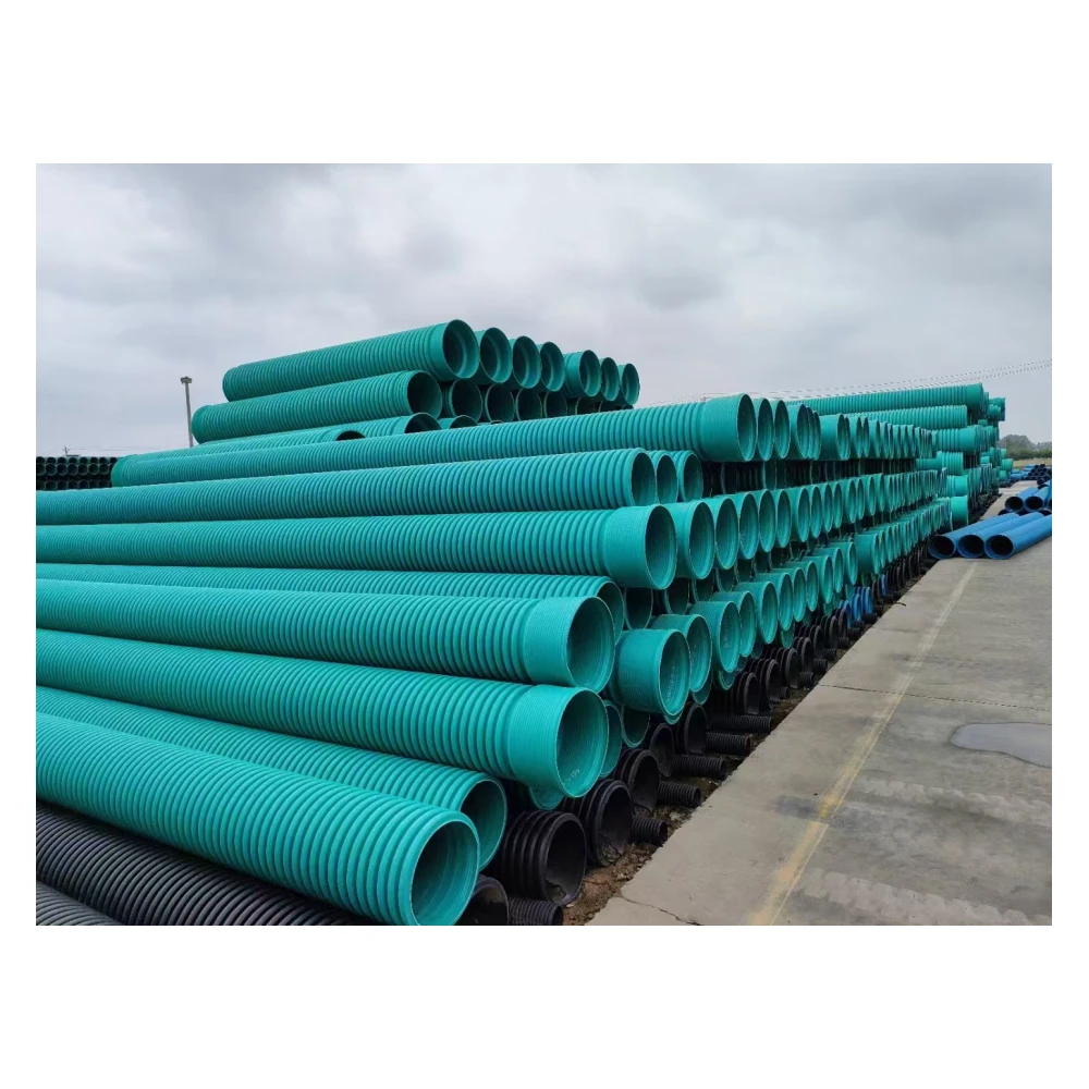 Пластиковая гофрированная дренажная труба Hdpe Двойная Стенка пластиковая трубка отводящая изготовлена