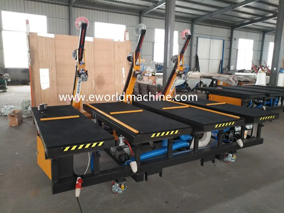 Automatic glass loading table with cutting breaking table loading table/ float glass cutting and tilt glass breaking machine