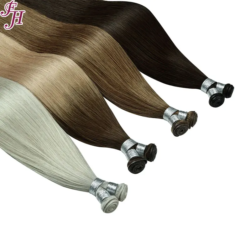 FH Factory Sale Brazilian Virgin Hair 100g/pack  Invisible Genius Weft Human Hair Extensions Russian Hair