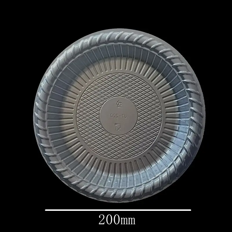 Manufacturer Customize Platos Desechables 6 7 8 9 Round Dinner Pp Plates Disposable Plastic Plates With Compartment