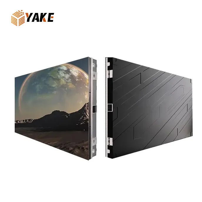 Yake pantallas led Ultra HD 4K Full Color  LED Display Indoor fine pixel pitch   aluminium die-casting cabinet wall mounted