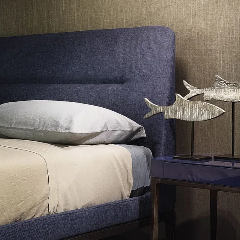 
HB88 modern luxury design cheap simple 3 4 5 star hotel room furniture double fabric beds set 6 by 7 