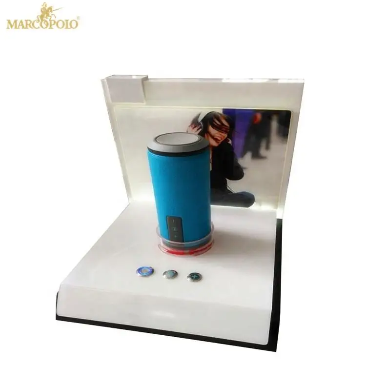 Gold Supplier Customized Elegant Acrylic Counter Speaker Display Loudspeaker Stand