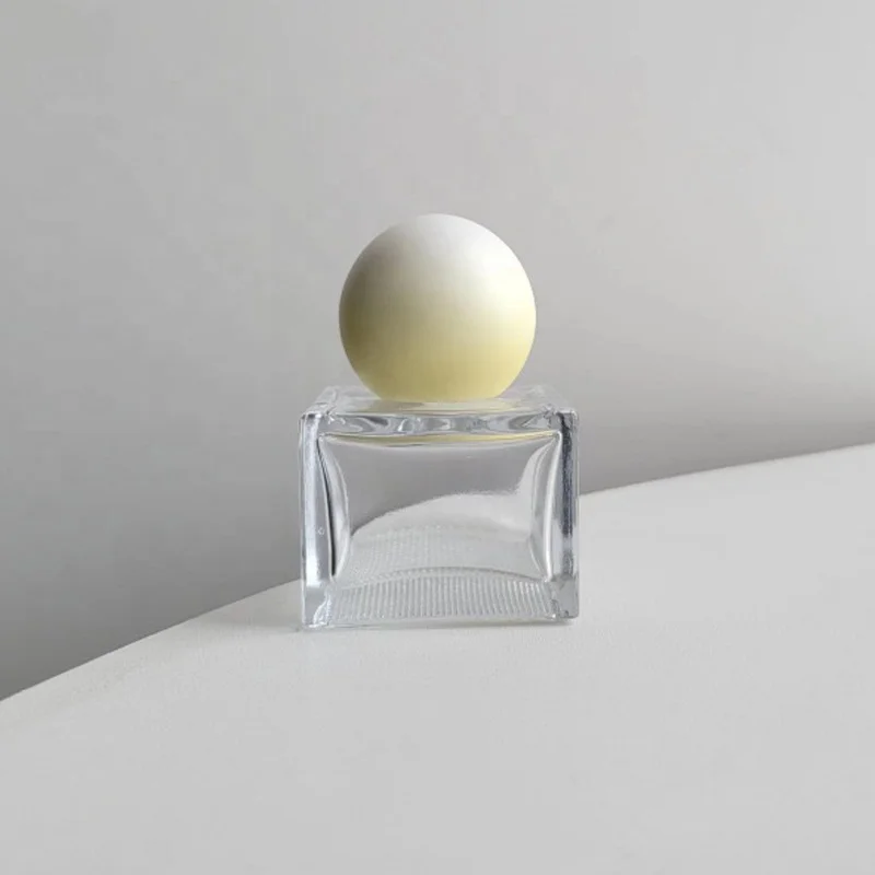 New empty glass perfumes bottles special bottom perfume bottle 30ml unique square perfume bottles