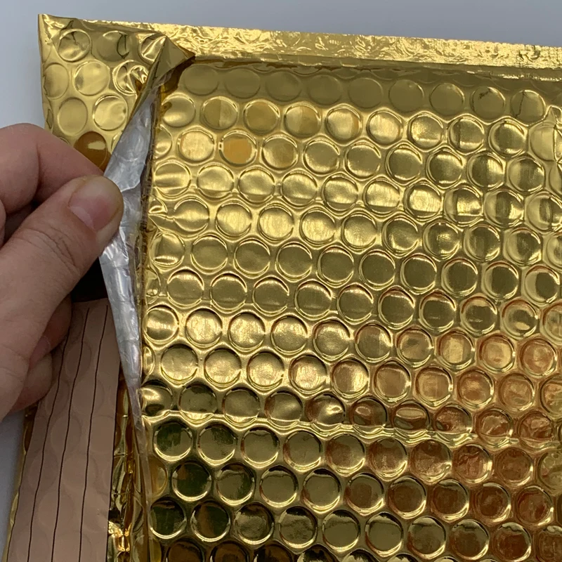 customizable size bubble packing shipping bag bubble mailer gold small golden bubble mailers 65x10 4x6 padded envelope