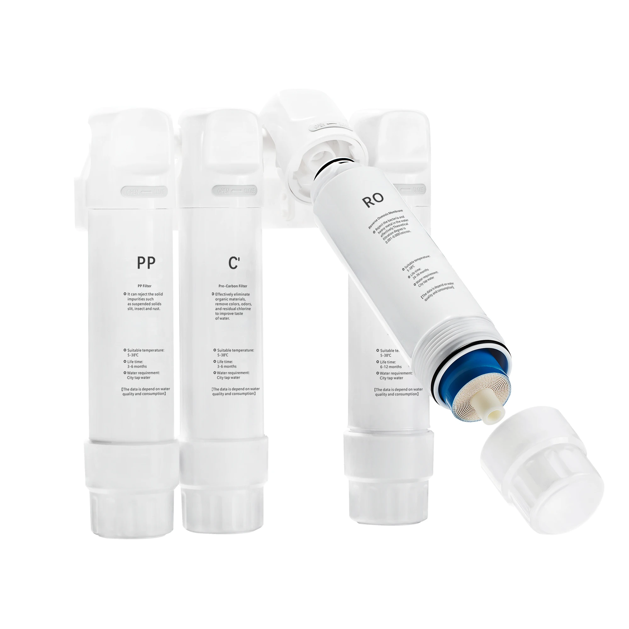 Filterpur OEM&ODM Home pure water filter 5 S easy replace Quick locking Water Filter